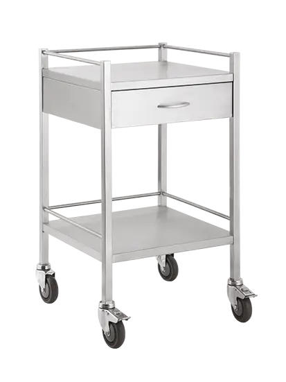 MEDICART 31, zdravotnický vozík, 490x490x900 mm, nerez